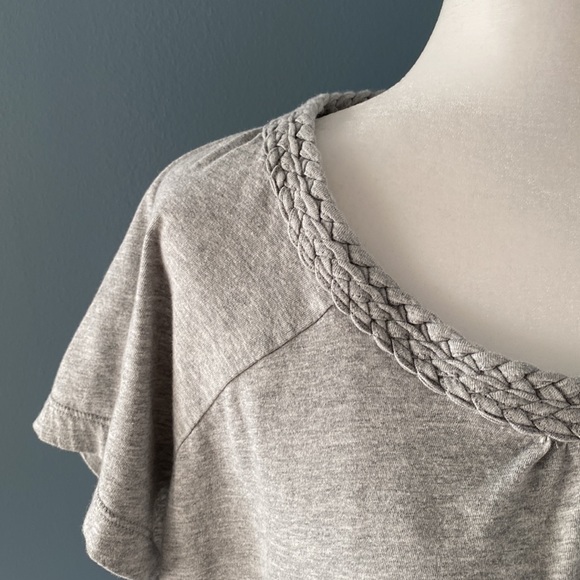 Grey Cotton Top - Plus Size Large - Picture 3 of 7